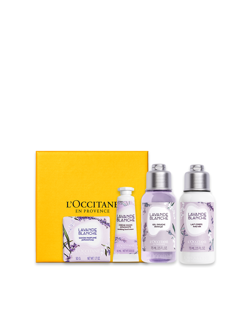 Combo Viagem Banho e Hidrata&ccedil;&atilde;o Lavande Blanche